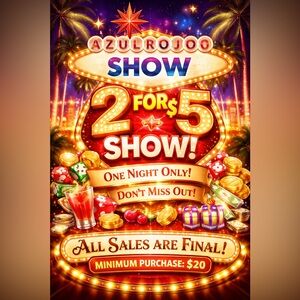 2 x $5 show 🥳 & $20 minimum 🤩🩷